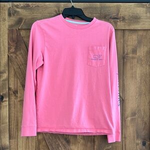 Vineyard Vines Girls Large Pink Long Sleeve‎ Shirt